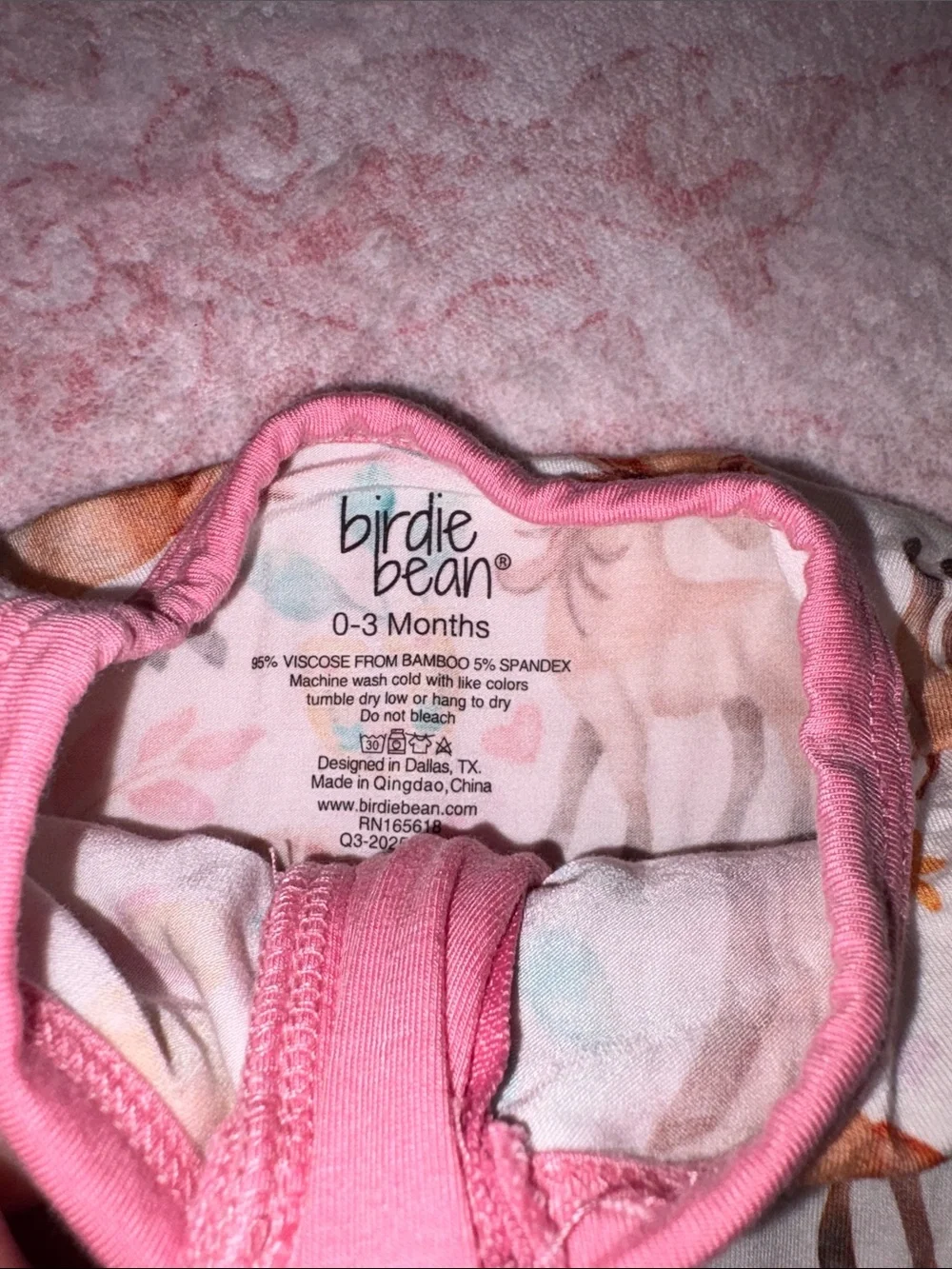 Baby Girl 2 bamboo 1 cotton zip up